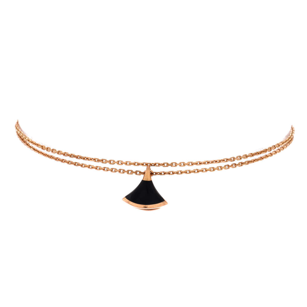 Bvlgari Divas' Dream Bracelet 18K Rose Gold and Onyx